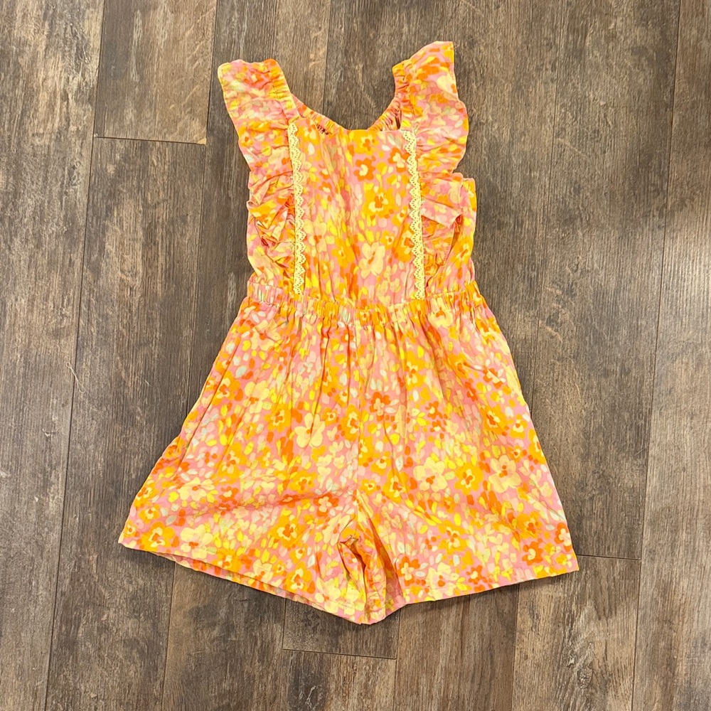 Vibrant Floral Kids Romper
